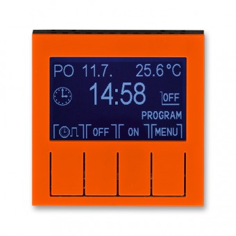 hodiny spínací programovatelné LEVIT 3292H-A20301 66 oranžová/kouřová černá